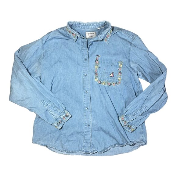 VTG Northern Treasures Floral Embroidered top - Picture 2 of 10